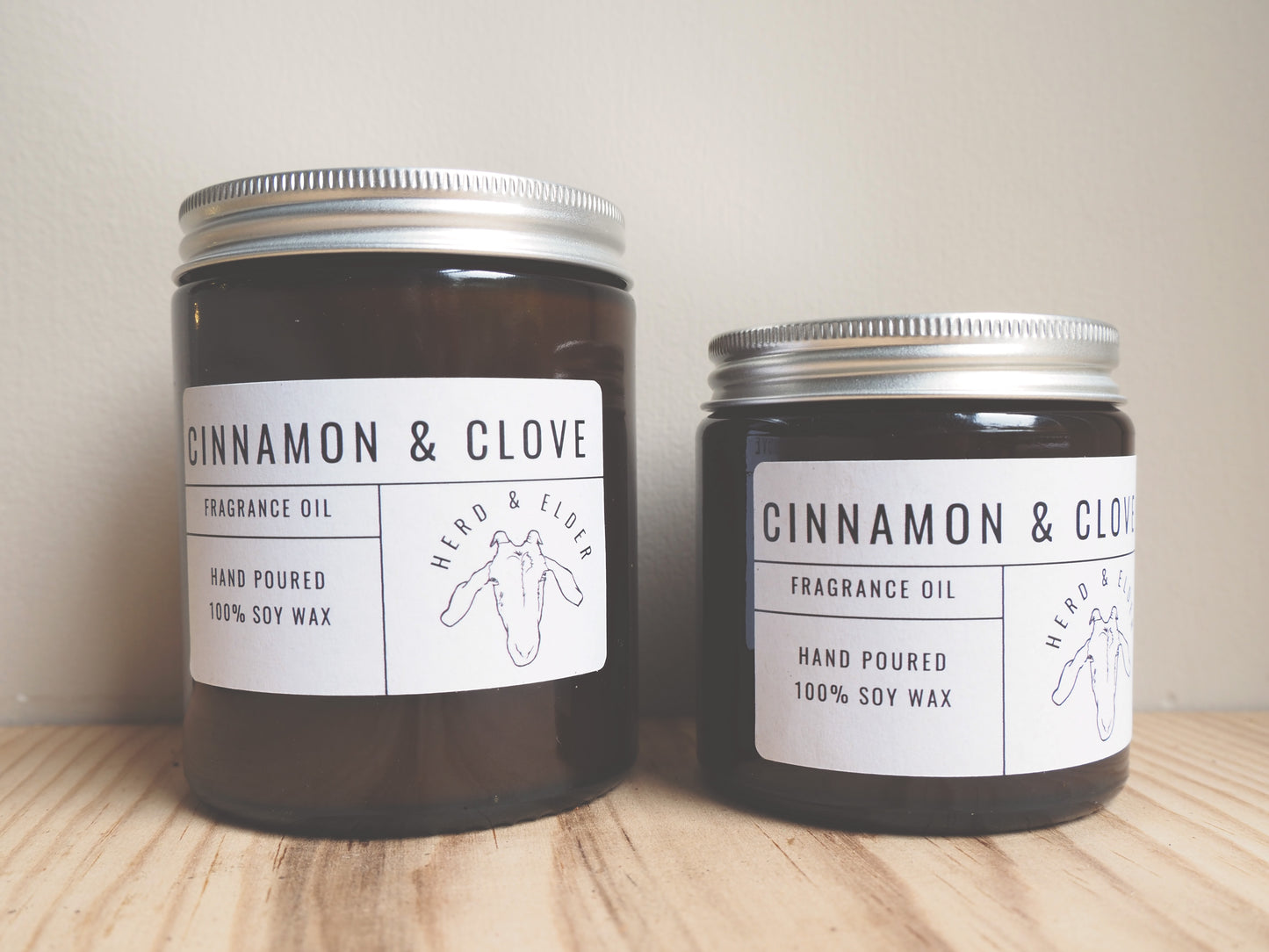 herd and elder soy wax candle