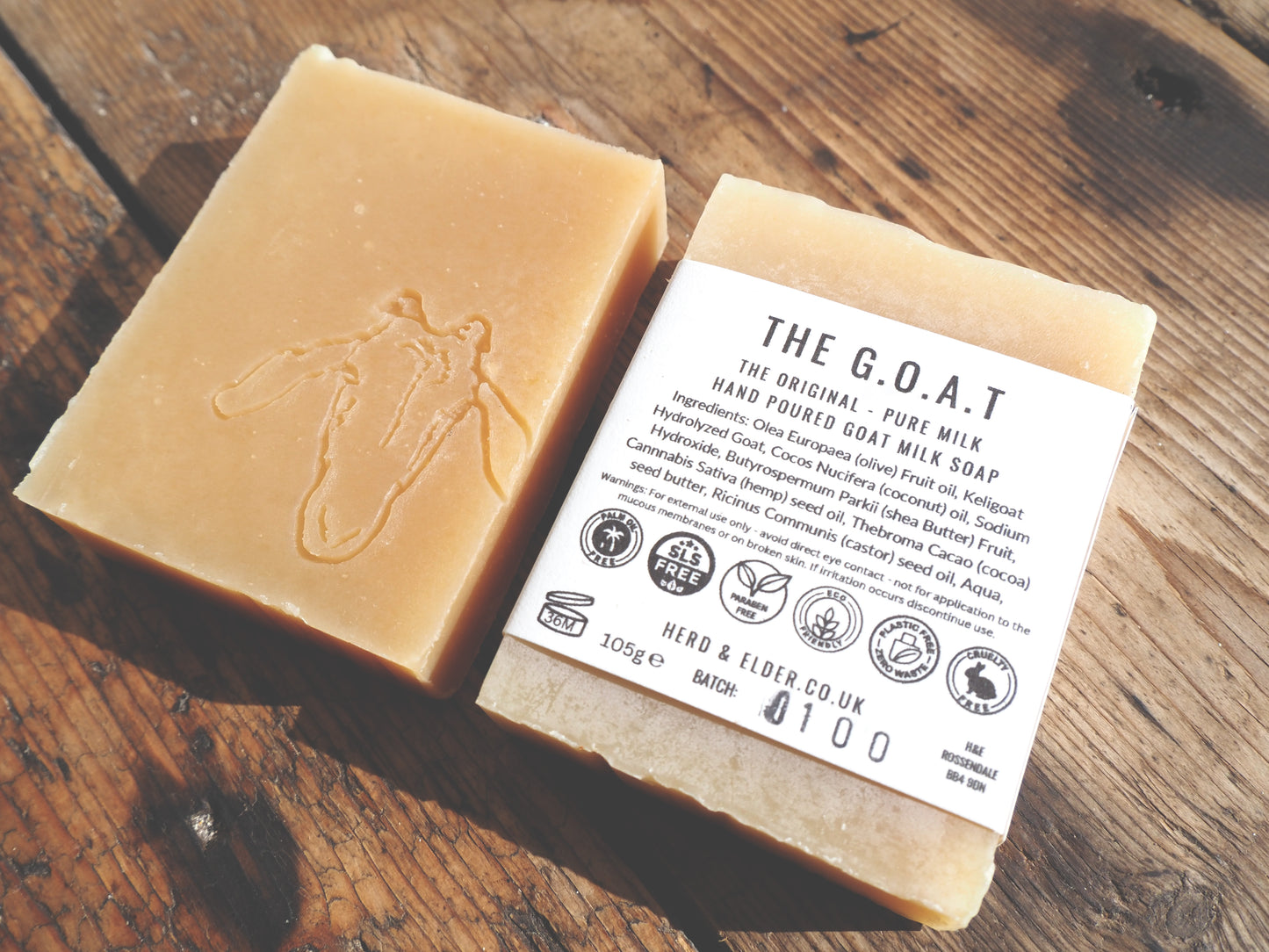 Goat Milk Soap for Sensitive Skin – Unscented & Natural, hand-poured, nourishing soap for gentle cleansing.