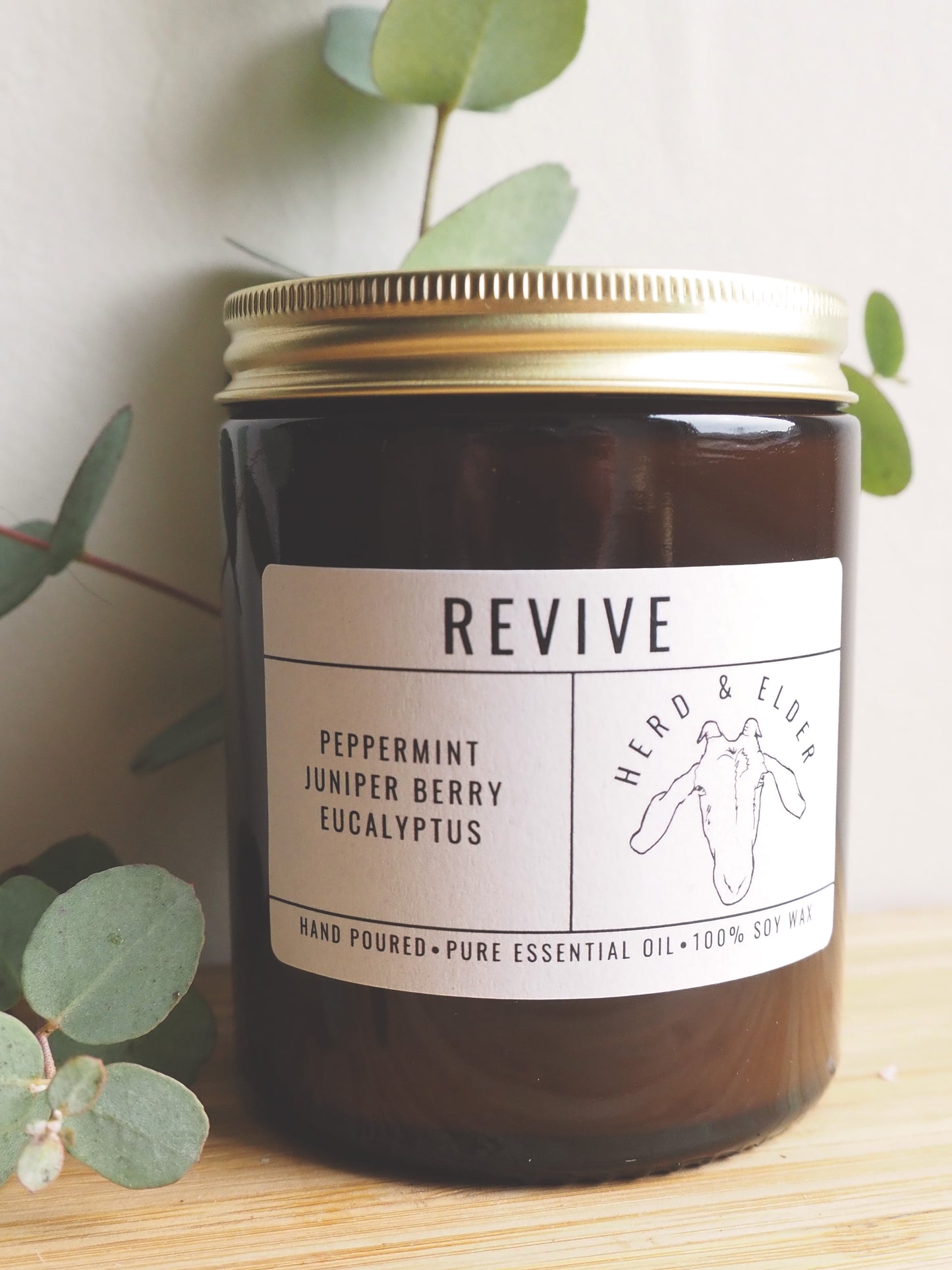 Revive - Essential Oil Eucalyptus, Peppermint & Juniper Berry Candle