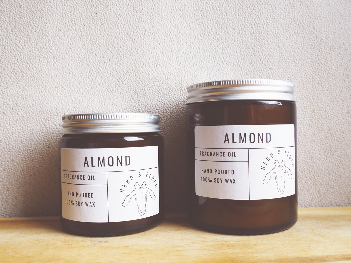 Almond Soy Wax Candle – Marzipan, Vanilla & Cherry