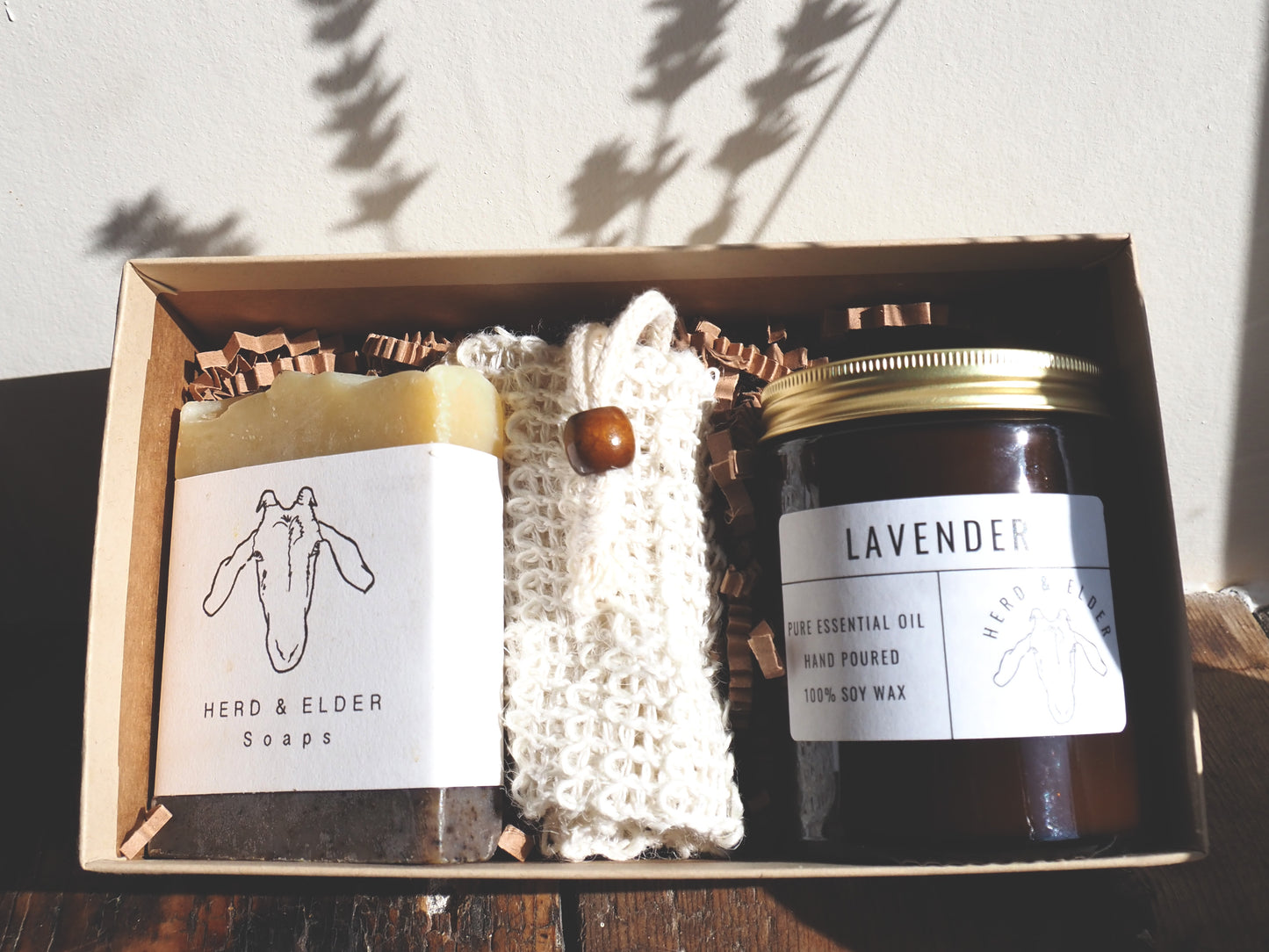 soap and candle gift set