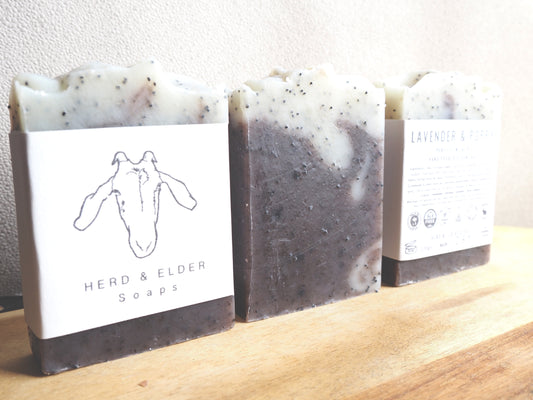 Lavender & Poppy Seed Vegan Soap - Palm Oil Free