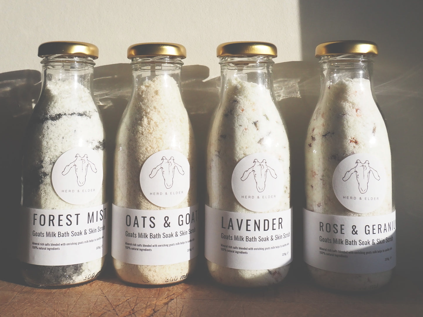 Goat Milk Bath Salts - Sandalwood & Fir Needle - Forest Mist - Scrub