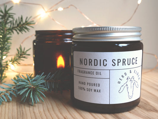 Christmas Soy Wax Candle – Nordic Spruce Pine Tree