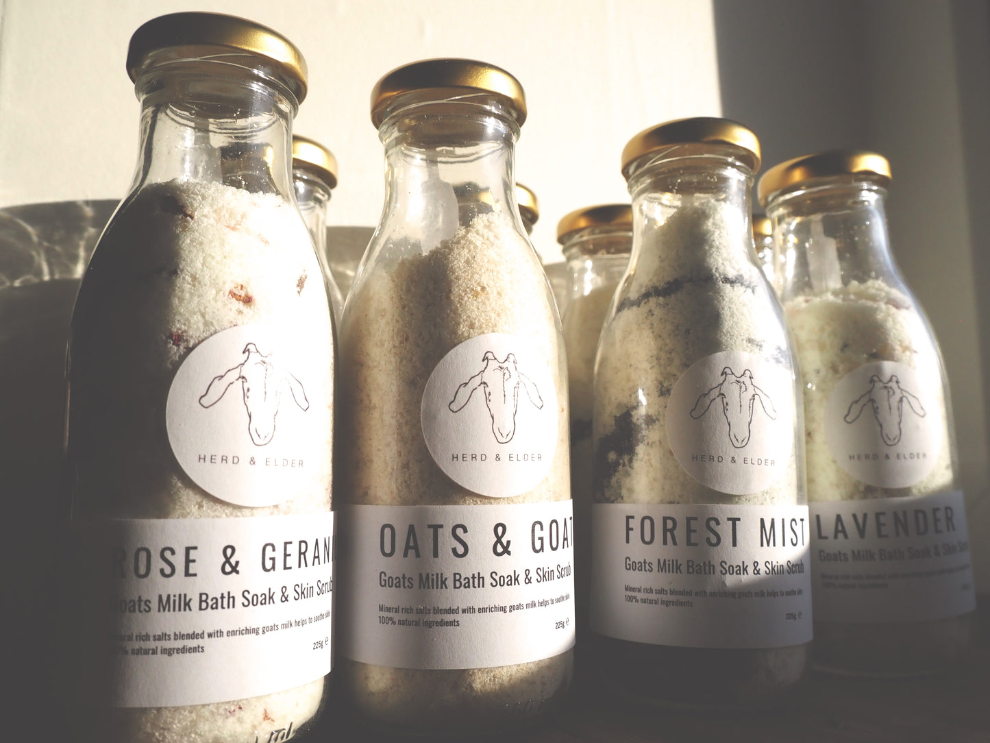 Goat Milk Bath Salts Rose & Geranium – Handmade Botanical Soak