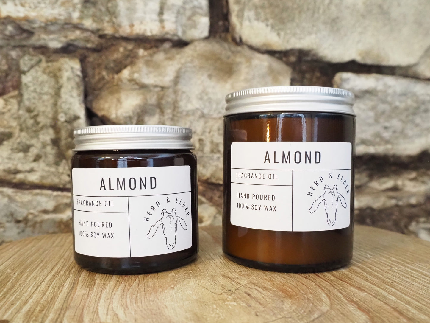 Almond Soy Candle – Warm & Inviting Blend with Marzipan, Vanilla & Cherry