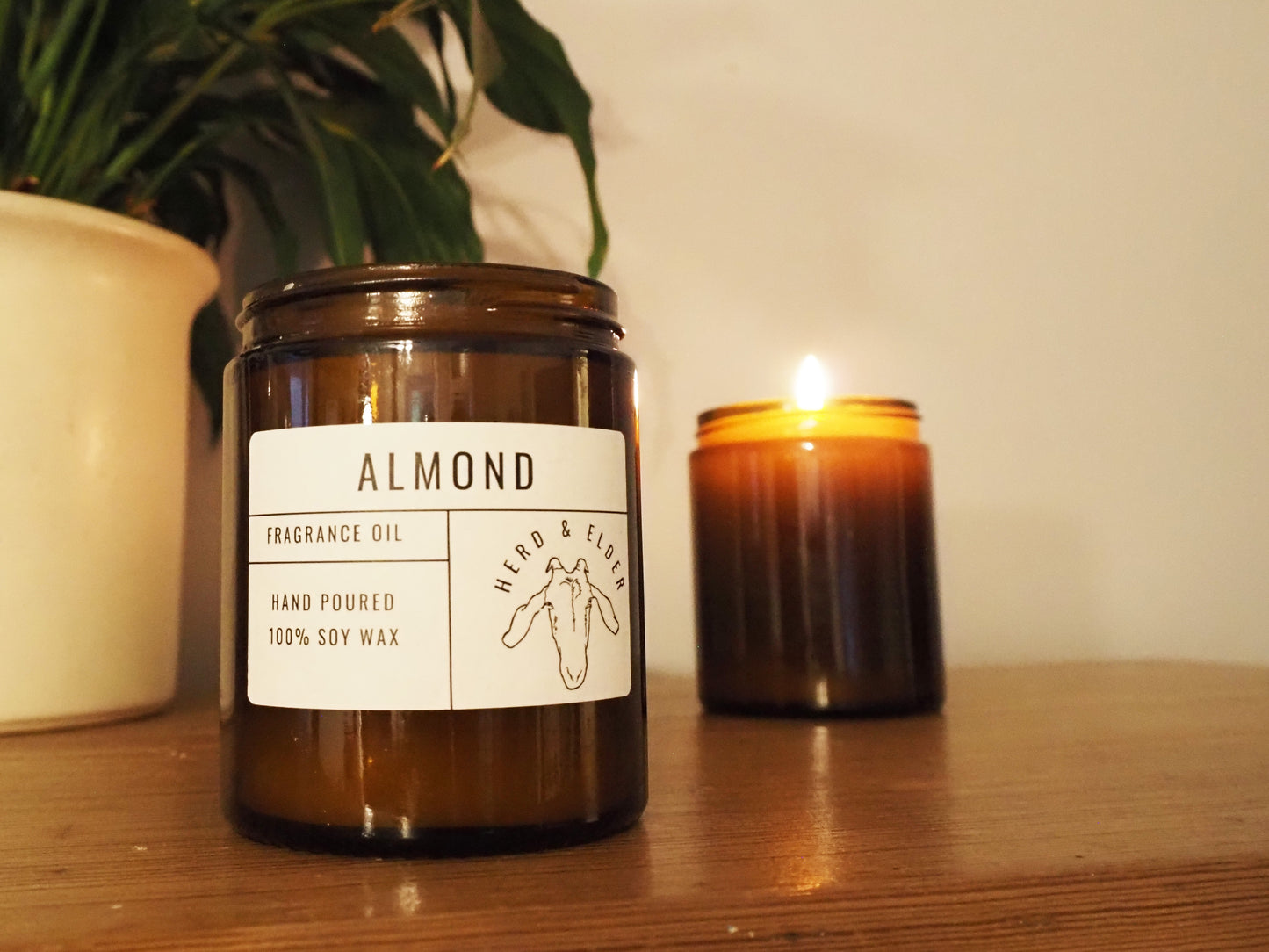 Almond Soy Candle – Warm & Inviting Blend with Marzipan, Vanilla & Cherry