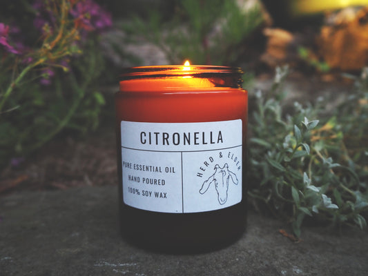 Citronella Soy Candle – Natural Outdoor Candle with Pure Essential Oil