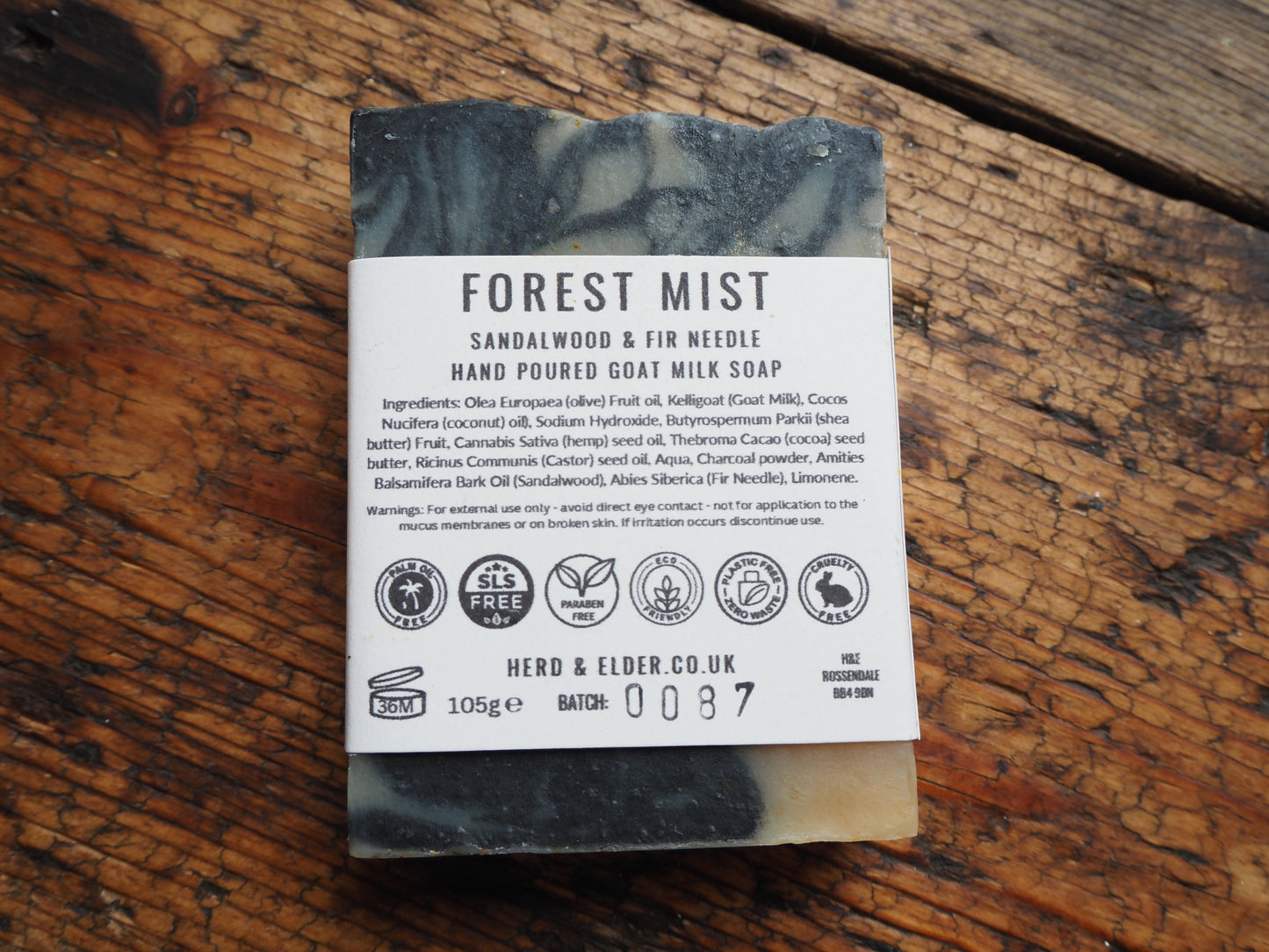Forest Mist Goats’ Milk Soap – Sandalwood & Fir Needle | Natural, Handmade, Palm-Free