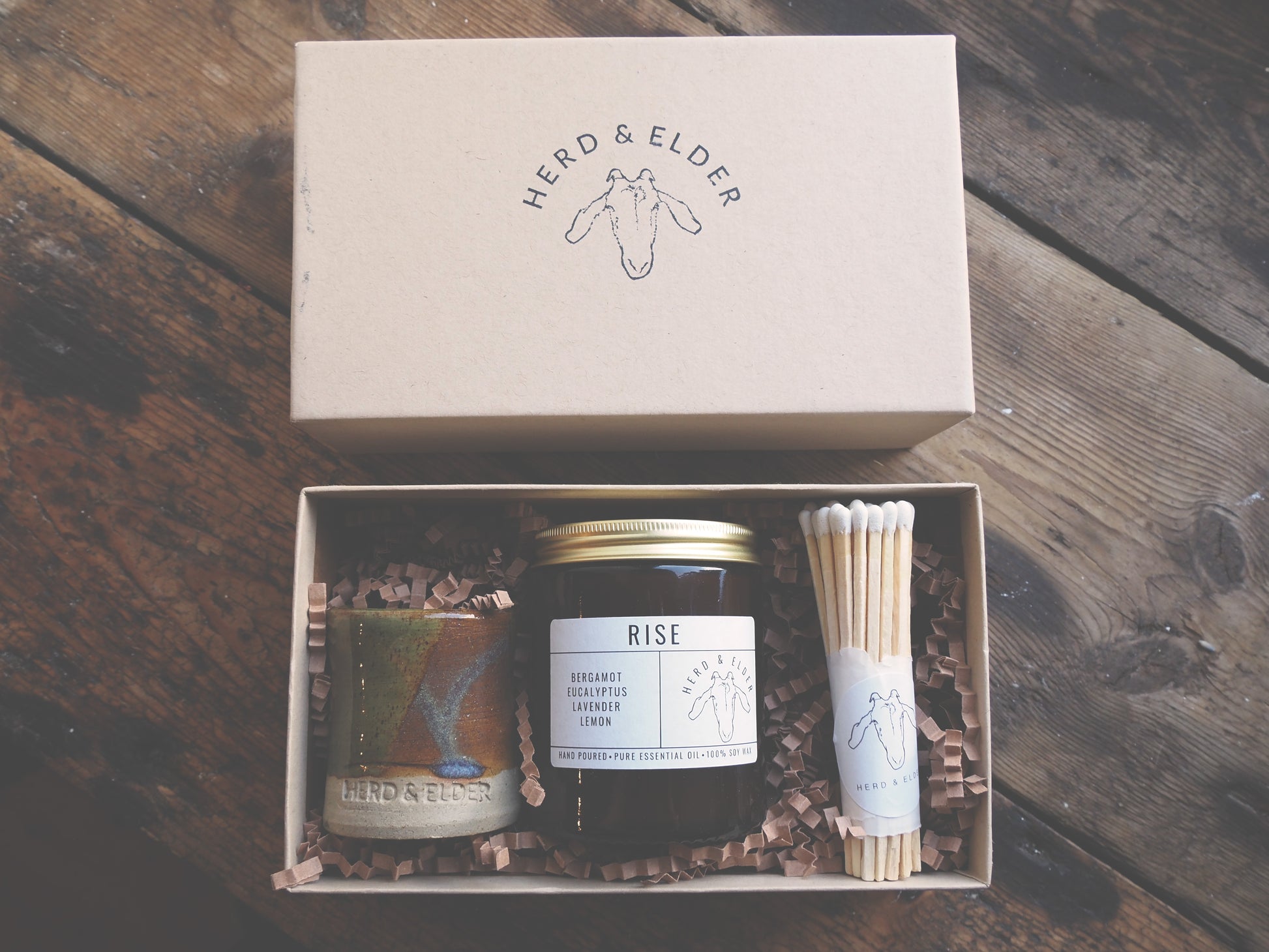 soy wax candle gift set for christmas