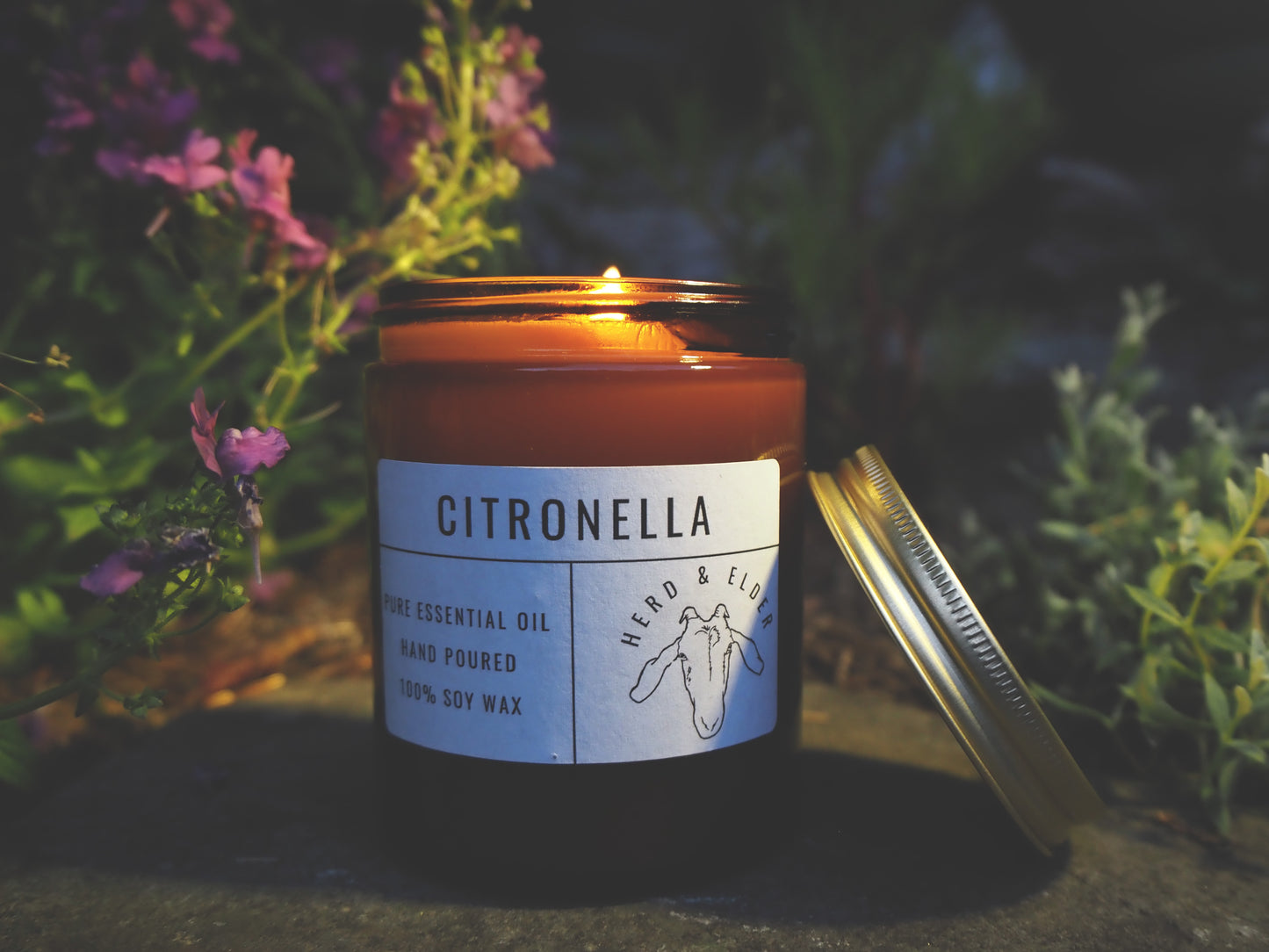 Citronella Soy Candle – Natural Outdoor Candle with Pure Essential Oil