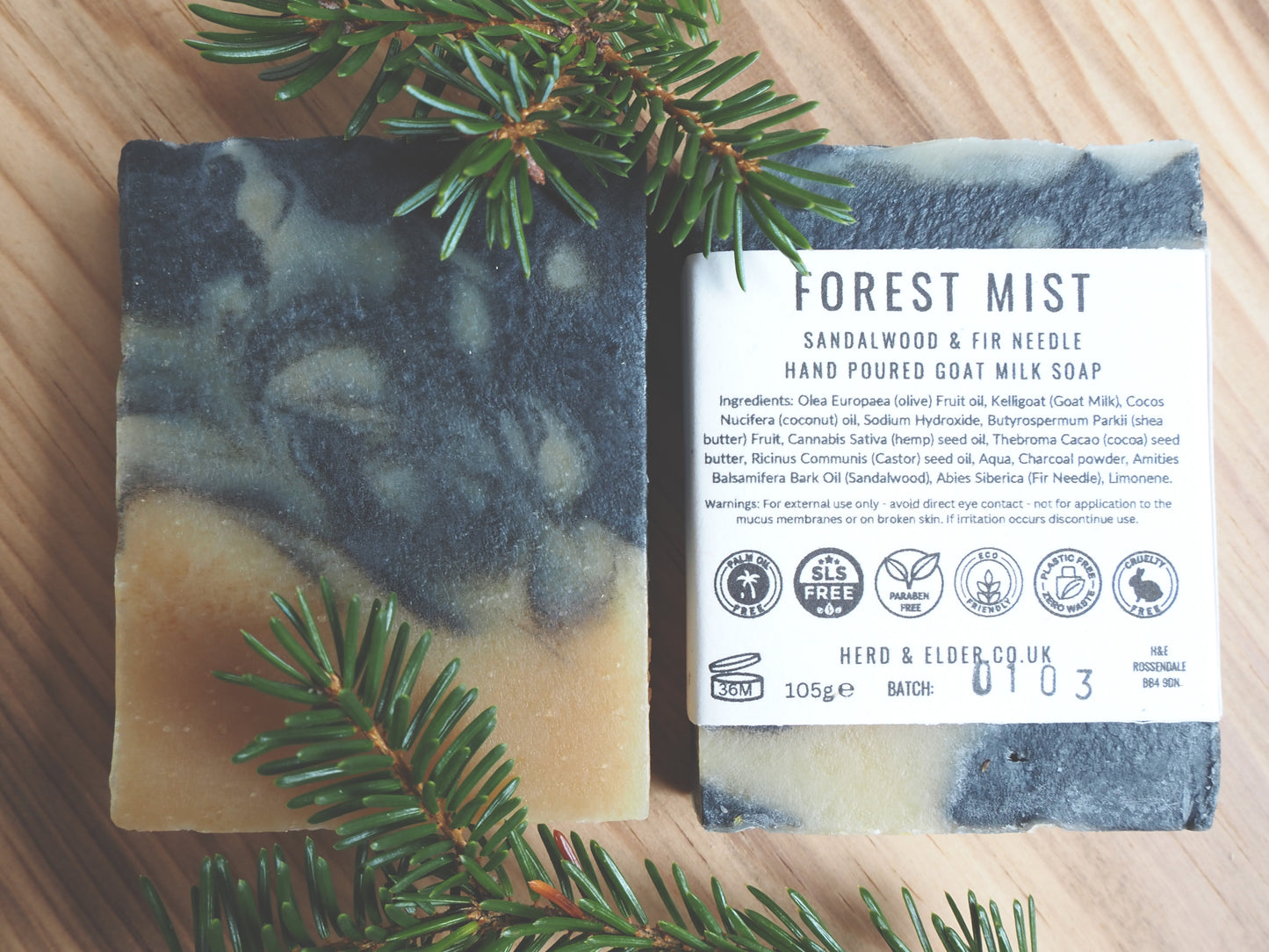 Goats Milk Soap - Forest Mist - Sandalwood & Fir Needle