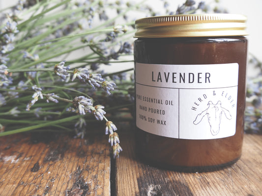 Lavender Soy Candle – Natural Essential Oil Candle for Calm & Relaxation