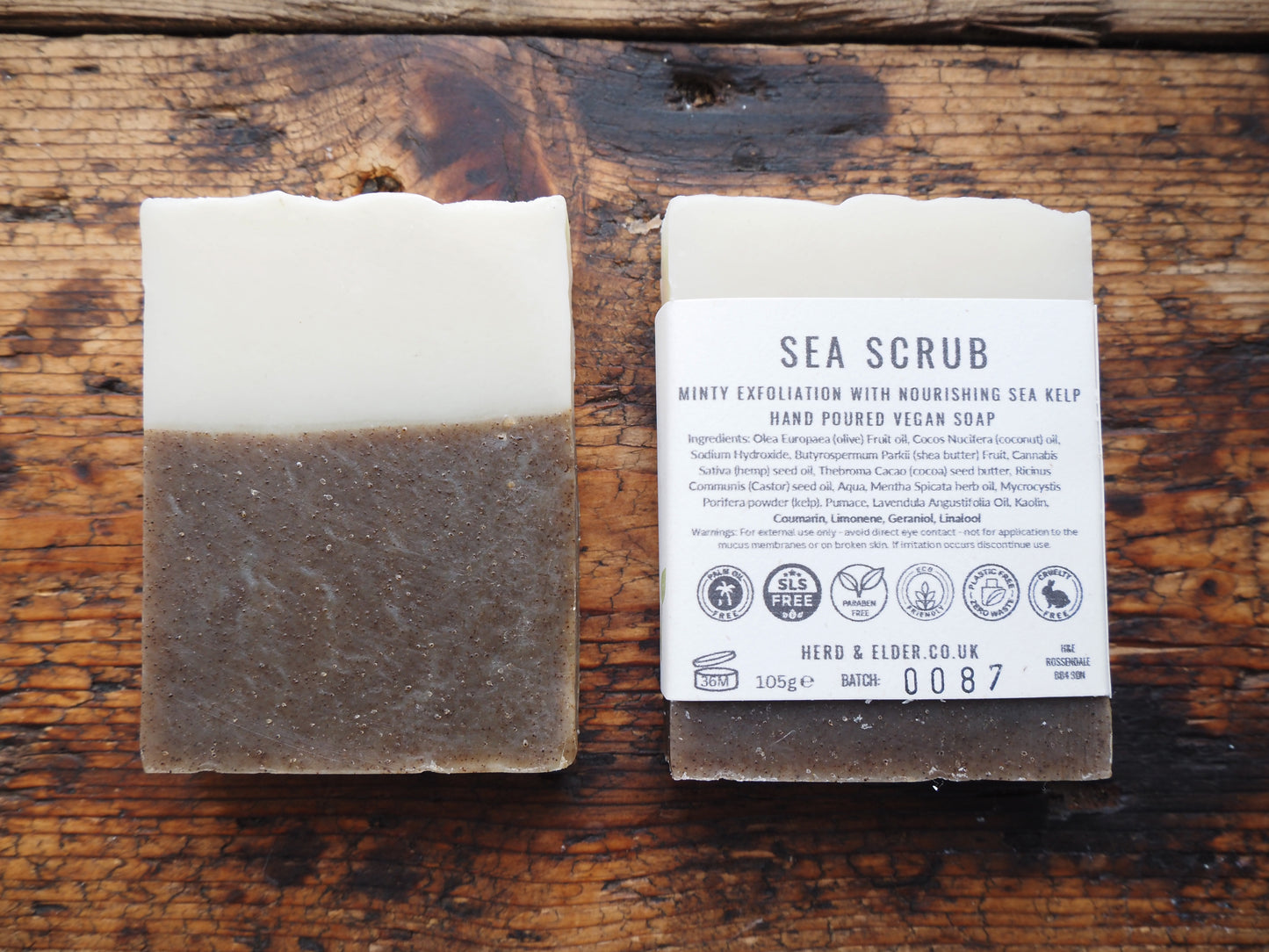 Sea Scrub - Spearmint and Sea Kelp Vegan Natural Soap