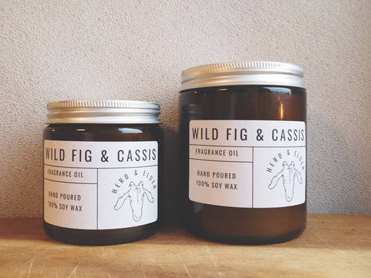 Wild Fig & Cassis Soy Candle – Fruity & Earthy Scent