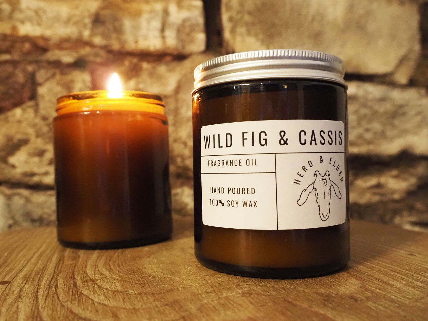 Wild Fig & Cassis Soy Candle – Fruity & Earthy Scent